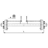náprava s brzdou 5000 kg