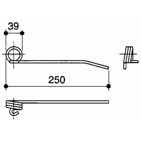Pružina pro Harvestor, orig. číslo ND: 690309
