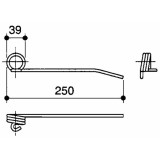 Pružina pro Harvestor, orig. číslo ND: 690309