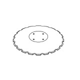 Disk ozubený vydutý Ø 460/4mm vhodný pro AMAZONE